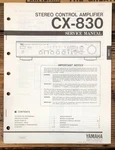 Yamaha CX-830 / Preamplifier Service Manual *original*. Fixed Price $34.97.