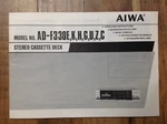 Aiwa Original Owners Manual AD-F350 E, K, H, G, U, Z, Stereo Cassette Deck. Fixed Price $12.00.