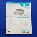 Sony XR-77 Service Manual Original Paper Oem Repair Guide Usa. Fixed Price $85.40.