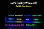 (8) Proton 1200 Led Fuse Lamps- Stereo Power Amplifier-- Color Choice !! Bulbs. Fixed Price $11.29.