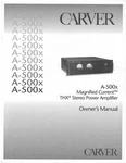 Carver A-500-X Amplifier Owners Manual. Fixed Price $22.24.