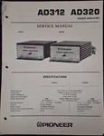 Pioneer AD312 AD320 Amplifier Service Manual Original. Fixed Price $29.99.