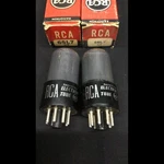 Matched Pair Nos Rca 6SL7GT Smoked Glass Vintage Audio Vacuum Tubes K.9693. Fixed Price $89.95.