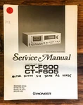 Pioneer CT-F600 CT-F605 Cassette Service Manual *original*. Fixed Price $24.97.