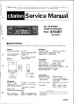 Clarion 8702RT (PE-9295A), Am/fm Stereo Cassette Tuner, Service Manual. Fixed Price $20.00.