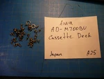 Aiwa AD-M700BU Cassette Deck Replacement Parts Bolts Screws & Nuts. Fixed Price $12.00.