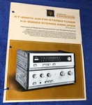 Kenwood KT-2001A And KA-2002A Original Color Product Promotional Leaflet M099X. Fixed Price $12.95.