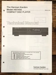 Harman Kardon HD7450 HD-7450 Cd Player Service Manual *original*. Fixed Price $19.97.