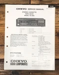 Onkyo TA-2000 Cassette Service Manual *original*. Fixed Price $14.97.