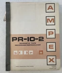 Ampex PR-10-2 Magnetic Tape Recorder Reproducer Manual 1962 Reel To Oem Vtg. Fixed Price $43.98.