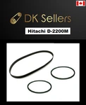 Replacement Belts For Hitachi D-2200M Cassette Deck Player. Fixed Price $10.84.