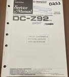 Pioneer DC-Z92 Stereo Double Cassette Tape Deck Original Service Repair Manual. Fixed Price $14.94.