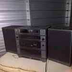 Ge Compact Stereo System ASX-3 Am/fm 2 Cassette Cd Player With Speakers. Fixed Price $199.99.