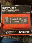 Sharp RG-B608(BK) Stereo Tape Deck Player With Original Box, Manual. Fixed Price $40.00.
