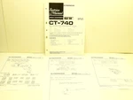 Pioneer CT-740 Stereo Cassette Tape Deck Original Service Manual + Bulletins. Fixed Price $11.99.