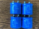 4 New 12000 Uf 63V Chemi-con Capacitors Mcintosh MC2120 MC2125 Exact Fit. Fixed Price $110.00.