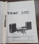 Teac A-280 Cassette Recorder Service Manual Original. Fixed Price $11.50.