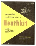 Heathkit Audio Analyzer Model AA-1 Assembly Manual: 44 Pages. Fixed Price $19.95.