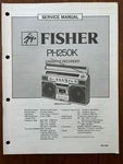 Fisher PH250K Cassette Recorder Boombox Service Manual Oem Vintage Diagrams. Fixed Price $34.99.