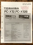 Toshiba PC-X12B Cassette Deck Service Manual *original*. Fixed Price $14.97.