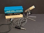 Htf Vintage Midland Dynamic Microphone Model 22-204 Japan. Fixed Price $12.95.