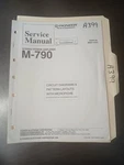 Pioneer M-790 Service Manual Original Repair Book Stereo Power Amplifier. Fixed Price $49.99.