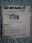 Technics RS-M04A Service Manual Original Repair Book Stereo Tape Deck 5 Pages. Fixed Price $19.98.
