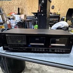 Sherwood CD345R Stereo Cassette Deck Black Dual Dolby Nr High Speed Dubbing. Fixed Price $70.00.