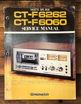 Pioneer CT-F6262 CT-F6060 Cassette Service Manual *original*. Fixed Price $24.97.