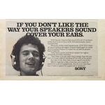 Sony ECR-500 Headphones Print Rolling Stone 1977 Vintage Music 11X7. Fixed Price $11.97.