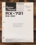 Pioneer RX-521 RX-721 Receiver Service Manual *original*. Fixed Price $19.97.