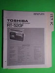 Toshiba RT-520F Service Manual Original Repair Book Tape Deck Radio. Fixed Price $20.00.