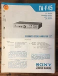 Sony TA-F45 Amplifier Service Manual *original*. Fixed Price $24.97.
