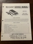 Sharp RD-408 Portable Cassette Tape Recorder Service Manual Vintage Oem Diagrams. Fixed Price $13.99.