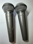 Set Of 2 Vintage Realistic Highball Dynamic Unidirectional Microphones 33-984C. Fixed Price $26.00.