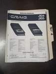 Craig J104 J105 Service Manual Original Repair Book Portable Cassette Recorders. Fixed Price $49.99.