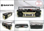 Vintage Sanyo M-S350K Stereo Radio Cassette Boombox (made Japan). Fixed Price $142.54.