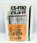 Akai Electronics CS-F110, CS-F12 Stereo Cassette Deck Operator's Manual Vintage. Fixed Price $15.60.