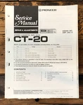 Pioneer CT-20 Cassette Service Manual *original*. Fixed Price $19.97.