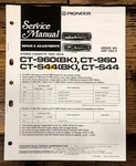 Pioneer CT-960 CT-S44 Cassette Service Manual *original*. Fixed Price $14.97.