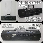 Aiwa CS-WR66U Stereo Cassette Recorder Rare Design For Parts Repair (read)*. Fixed Price $89.95.