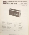 Toshiba KT-270 Portable Stereo Cassette Recorder Service Manual. Fixed Price $20.00.