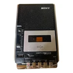 Sony Cassette Corder TC-215 Auto Shut Off Vintage Chrome Portable. Fixed Price $21.99.