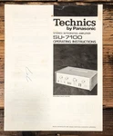 Technics SU-7100 Amplifier Owners / User Manual *original*. Fixed Price $24.97.