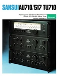 High Resolution Scans Of Sansui AU-710 AU-517 Amplifiers & TU-710 Tuner Brochure. Fixed Price $24.99.