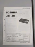 Toshiba XR-J9 Compact Disc Digital Audio Player Service Data D-5486. Fixed Price $54.95.