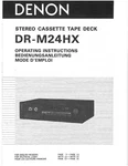 Operating Instructions For Denon DR-M24 Hx. Fixed Price $13.76.
