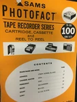TR-100 Sams Tape Recorder Photofact Admiral Channel Master Penncrest Sears Nos. Fixed Price $11.99.