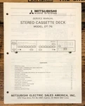 Mitsubishi DT-76 Cassette Service Manual *original*. Fixed Price $14.97.