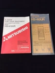 Operating Manual Mitsubishi Video Cassette Recorder HS-410UR. Fixed Price $12.99.
